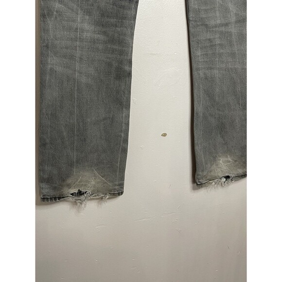 Diesel Men's 31x30 Zatiny Button Fly Straight Gray Denim Jeans WORN HEEL - Picture 5 of 9